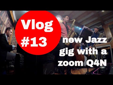 Gregory's jazz connection (zoom Q4N first test) SaxVlog #13