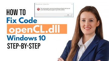 How to fix missing code openCL.dll in windows | Repair openCL.dll | solved all missing .dll codes