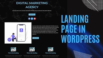How To Design Business Landing Page With Elementor In Wordpress