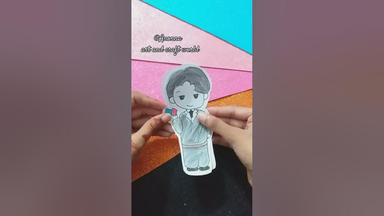 Squid Game Squishy🟦🟥 #shorts #trending #viral #diy #papercraft #easy #