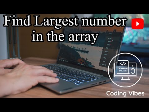 How to find the largest number in array | C++ Programming tutorial