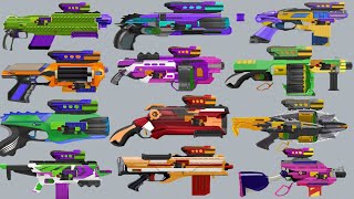 MINECRAFT NERF GUNS!! 3 Toy Gun Simulator 3D - Automatic NERF Blaster - Toy Gun Videos