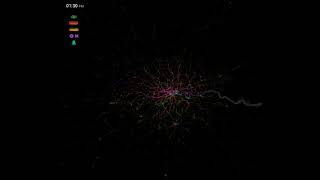 data visualisation for London transportation flow