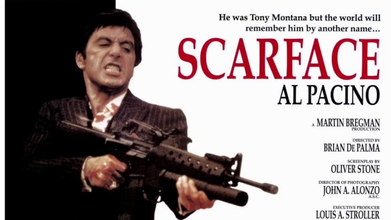 To my he remembered me. Al Pacino Scarface. Scarface poster. Постер "лицо со шрамом".