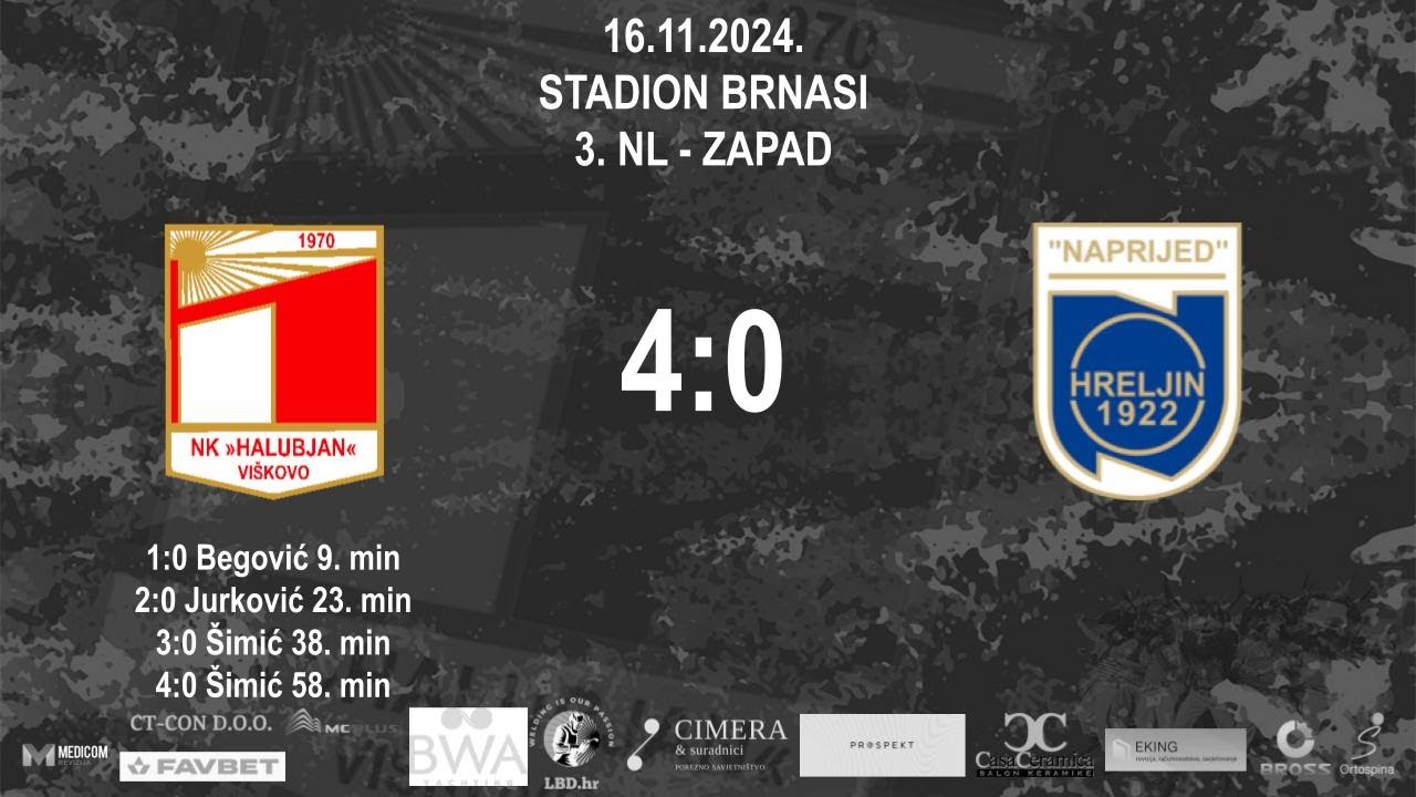 HALUBJAN vs NAPRIJED 4:0 (13. kolo, 3. NL - Zapad 24/25)