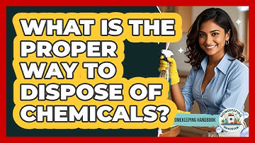 What Is The Proper Way To Dispose Of Chemicals?