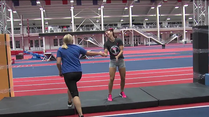 Cynthia Beasley Tries out the Ninja Warrior Course