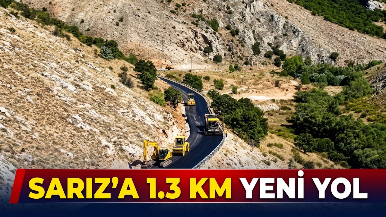 Büyükşehir’den Sarız’da Ulaşım İçin 1,3 Kilometrelik Güzergâhta Hummalı Çalışma