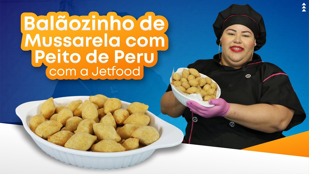 BALÃOZINHO DE MUSSARELA COM PEITO DE PERU I RECEITA FÁCIL