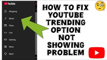 How To Fix "YouTube Trending Option Not Showing" Problem|| Tech Issues Solutions