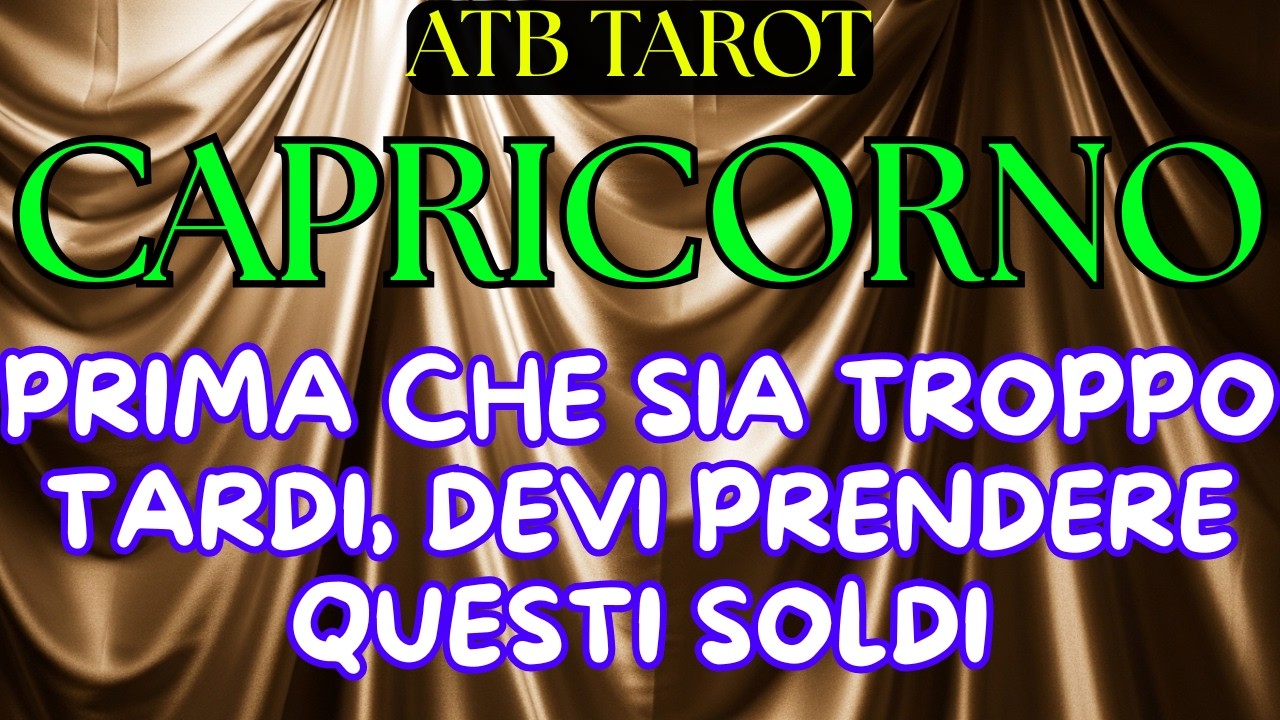 CAPRICORNO: UN EVENTO FAMILIARE A CAUSA DI…