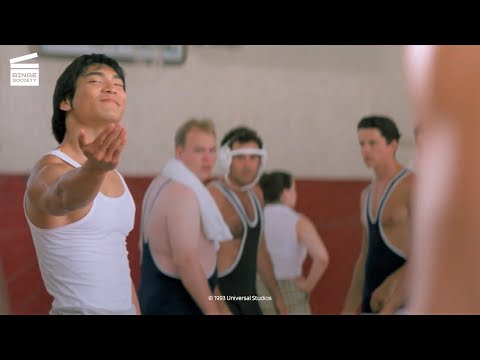 Dragon: The Bruce Lee Story: Bruce teaches fighting