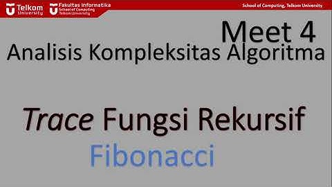 [Class Recording] CII2C2 - Tracing Algoritma Rekursif Fibonacci