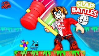 SLAP BATTLES  - TESTEI os PODERES da LUVA BONK NO SLAP BATTLES | Roblox