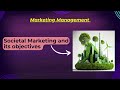 Societal marketing and its objective || #marketingmanagement #bba