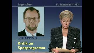Rudolf Scharping Kritik an Sparprogramm   11 9 1993
