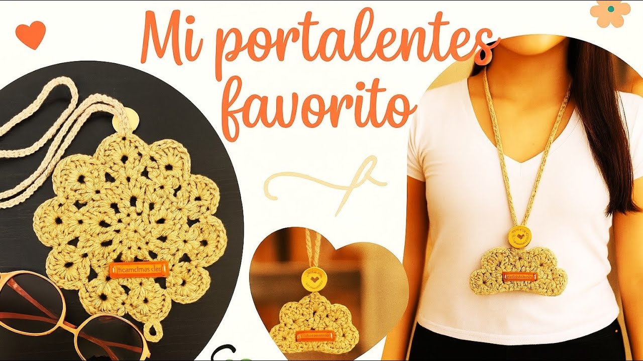 Portalentes a crochet fácil y elegante | Paso a paso para principiantes 🧶