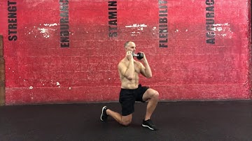 Dumbbell goblet alternating forward lunge