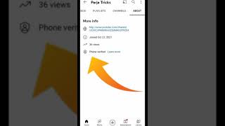 🤔आखिर क्यों चैनल के About में Phone Verified लिखा हुआ आ रहा है? | Phone Verified Option | #shorts