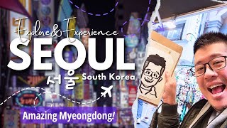 AMAZING Myeongdong! SEOUL Travel Vlog Ep 2 Shopping & Eating | Buy Skin Care Products | Food Street!