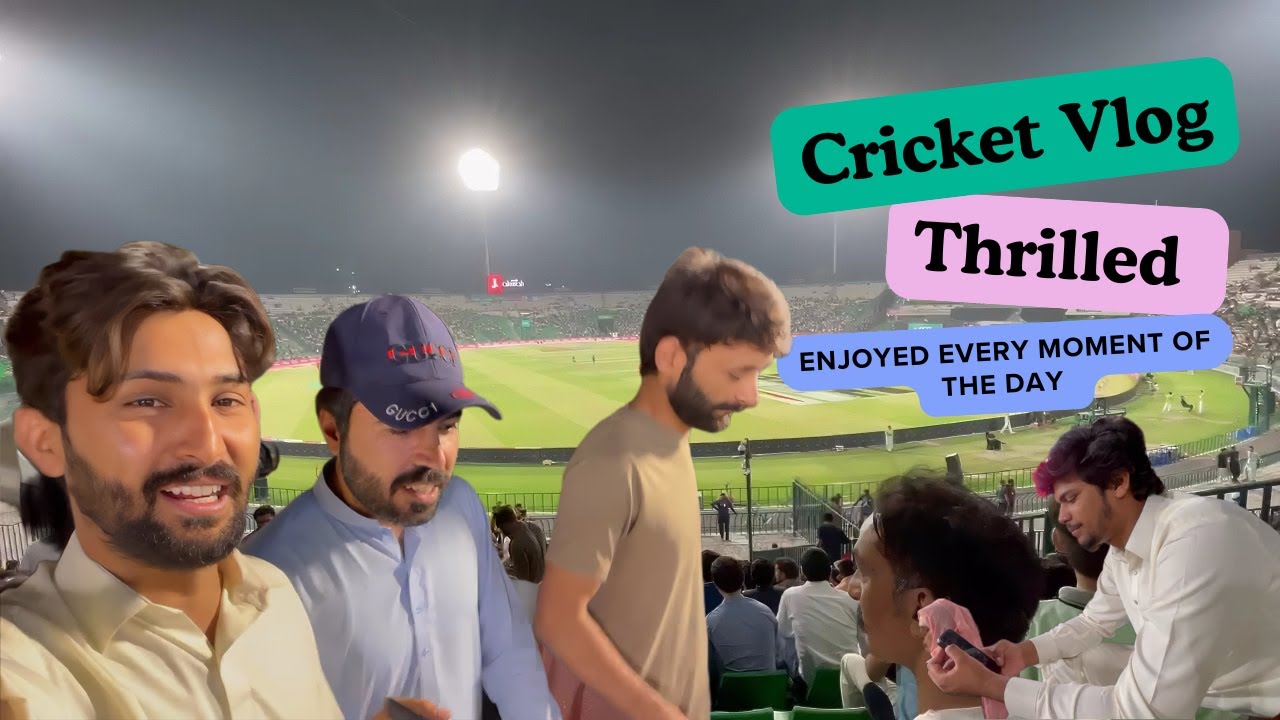 PSL 2025 Match Day at Qaddafi Stadium Lahore | Real Crowd Reactions ...
