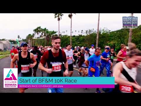 Start of BF&M 10K Race, January 13 2024