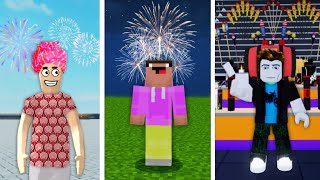Celebrating Diwali In Dude Theft Wars, Roblox And Minecraft