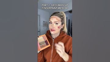 Easy Makeup Fingerpaint Method (PART 1) #easymakeuproutine #simplemakeup #beginnermakeup