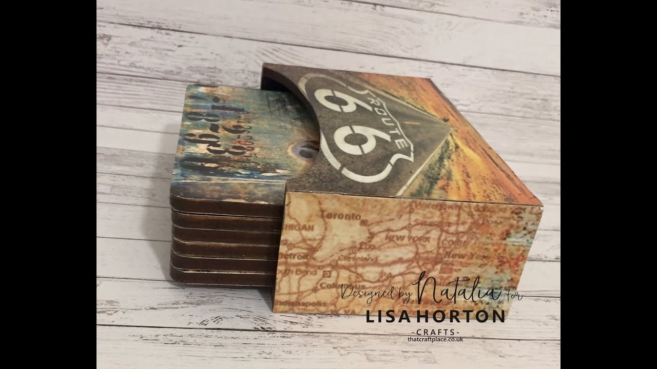 NATALIA SMITH CREATES MDF COASTERS FROM LISA HORTON CRAFTS
