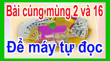 Bài cúng cô hồn mùng 2 và 16 hàng tháng.