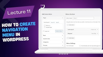 How to Create a Navigation Menu in WordPress | Add and Manage Navigation Menus in WordPress