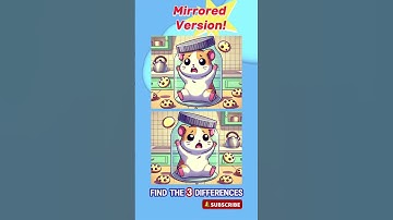 Spot the Difference | Mirrored image version | Find The 3 differences  #brainexercise   #brainteaser