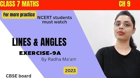 Collins perfect maths class 7 | Lines and Angles | Ex.9A (1/2) |CBSE Maths Class 7