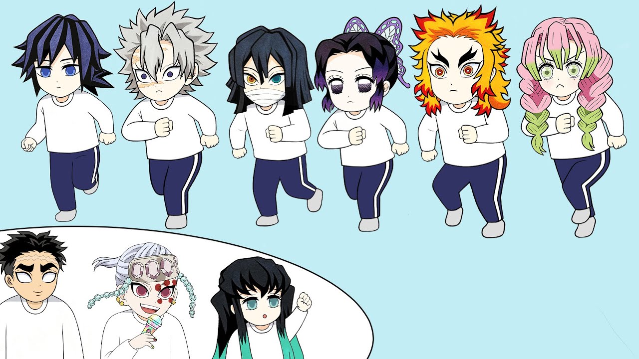 [귀멸의 칼날] 21세조 VS 연하조 ~6편~ -달리기 대결-