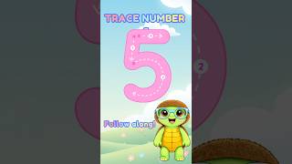 Trace Number 5 ✏️ | Learn Numbers for Kids #numbersforkids #learnnumbers #tracingnumbers