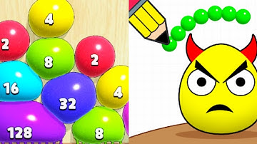 Draw To Smash vs Blob Merge 3D / Satisfying All Max Levels Gameplay 2024