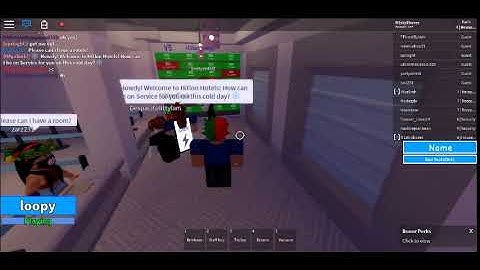 Roblox Hilton/Bloxton Report | Exploiters flying