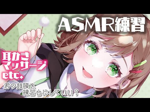 【ASMR練習/3dio】照れ屋で甘やかすことに慣れていない教師が生徒の耳を実験台に夜中の秘密のレッスン【Vtuber/雑葉学美(ZoubaManabi)】