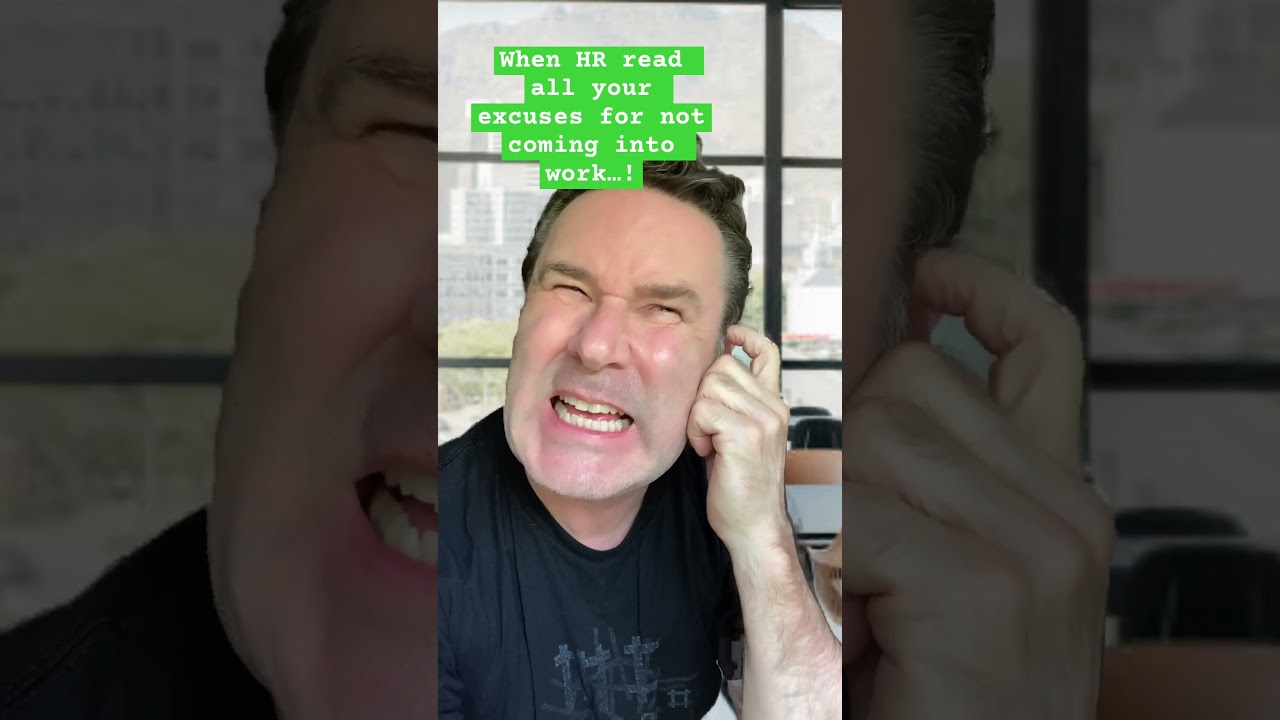 When HR read all your excuses for not coming into work! Funny work life!