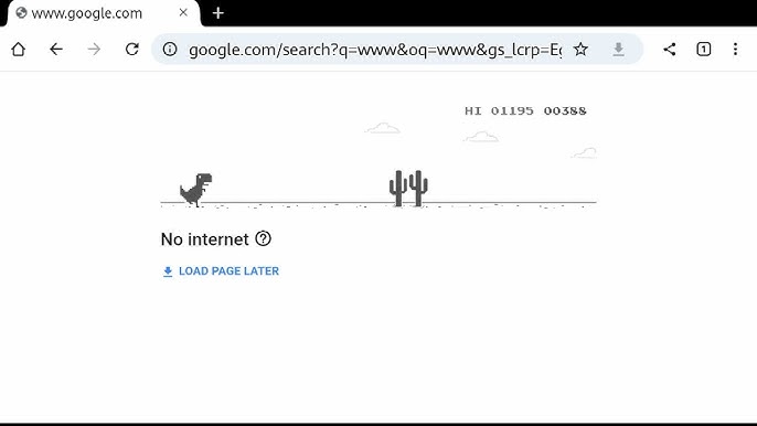 O que acontece depois de 99999 no Chrome Dinosaur Game?  Joguinho do google,  Jogo do chrome, Jogos de dinossauros