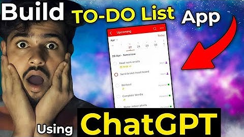 Chat Gpt Tutorial :-  Build a To-do List  App using ChatGPT 2023