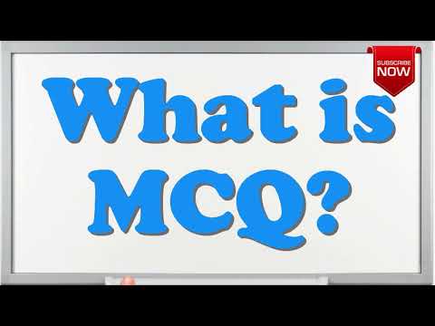Video: Wat wordt bedoeld met Mcq?