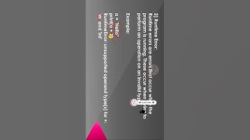 Errors and Exceptions in Python Programming Tamil by E.S.Vijay Shankar #Shorts #pythonprogramming