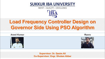 Load Frequency Controller Design on Governor Side Using PSO Algorithm
