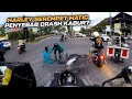 Harley Serempet Vario - Crash Ditikungan Tabrak Mobil Parkir - Ibu2 Histeris Dipepet Motor || RH#136