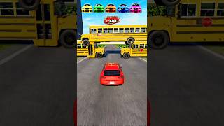 Which Car Cross this school bus ❓#shorts #beamngdrive #beamng