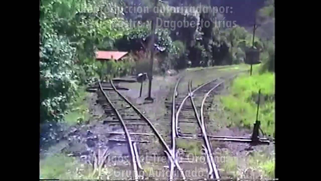 Tren de carga llegando a la Estación de Concepción en Orotina, Año 1993.