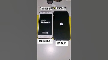 Samsung J5 vs. iPhone 11 boot up! Android 5.1.1 vs. iOS 17.1.1 #galaxyj5 #android5 #ios17 #iphone11