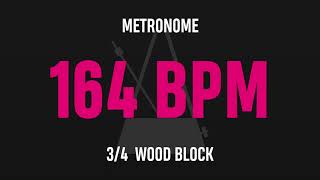 164 BPM 3/4 - Best Metronome (Sound : Wood block)