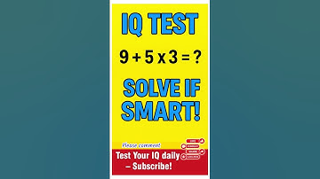 Can You Solve This Math IQ Test in 10 Seconds | Brain Teaser Challenge #iqtest #mathiqtest